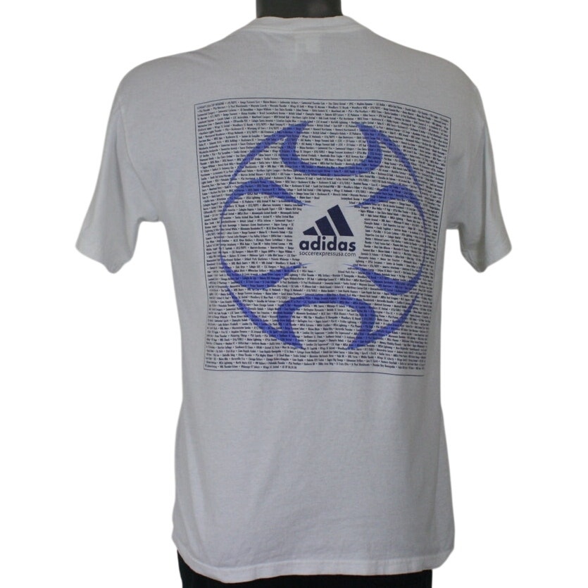 Vintage Adidas Usa Cup Boxy Fit Oversized Y2k World Cup TShirt Mens Small